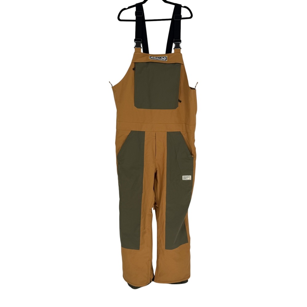 Burton Analog AG Ice Out Bib Snowboard Pants Mens XXL Technical Ski Overalls
